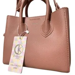 未使用級✨D.KELLY ショルダーバッグ　2way ピンク　レザー　タグ付き