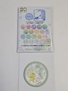 ダッフィー&フレンズ カラフルハピネス ワッペン　ジェラトーニ&クッキーアン