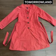TOMORROWLAND トレンチコート　朱赤　レディース　38