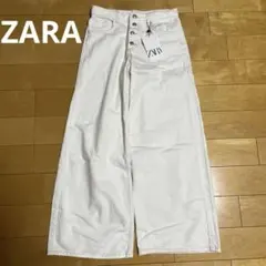 ４／2まで【ZARA】ワイドレッグパンツ（164cm）