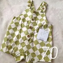 premier ロンパース チェック柄 70 新品 幾何学模様のサムネイル