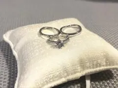 前撮り用　指輪　3点セット