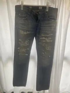 AG MATCHBOX ダメージデニム スリムフィット