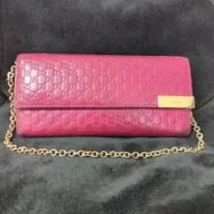 GUCCI グッチ マイクログッチシマ チェーンウォレットのサムネイル