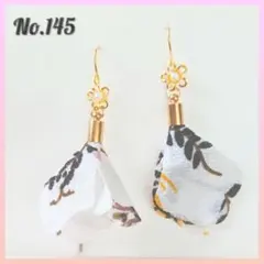 ゆらゆらダブルフラワーピアス♡