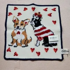 新品　Cath Kidston 犬とハートのタオルハンカチ　タオル