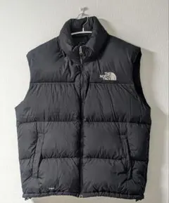 希少 センターロゴ NORTH FACE ヌプシダウンベスト ND01587 黒