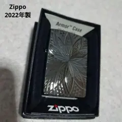 ◎未使用 Zippo ジッポー 2022年製 アーマー両面加工 ブラックニッケル 