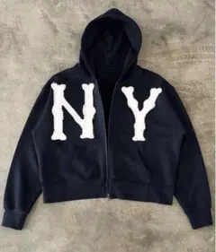 Bless Ü antimid Akimbo ジップフーディ ネイビー