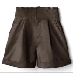GRL ショートパンツ レザーショートパンツ[tu88] ブラウン