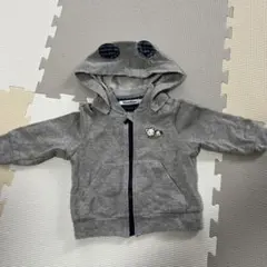 familiar グレー パーカー 80