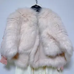 【タグ付き】フェンディ FENDI ベロアリボン　ケープ　ピンクのサムネイル