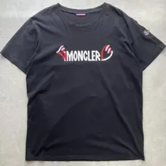 早い者勝ち モンクレール Tシャツ ブラック XLサイズ - メルカリ
