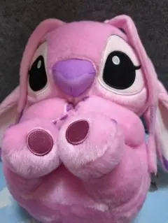 ディズニー スティッチ 寝そべりコロコロ BIGぬいぐるみ　エンジェル