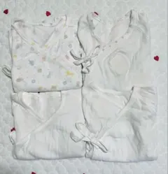 短肌着 4枚セット 新生児 50-60