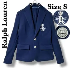 ✨美品✨ ラルフローレン 紺ブレ 銀ボタン 刺繍エンブレム セレモニー