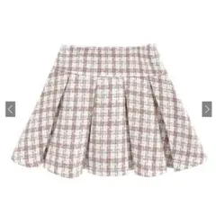 インパン裏地付ツイードチェックミニスカートdk1278 GRL ピンク
