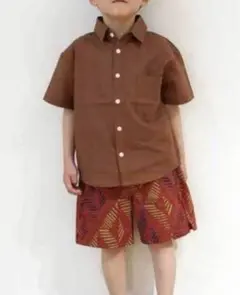 チャオパニックティピー コットンリネン半袖シャツ