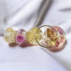 選べる ヘアアクセサリー ヘアクリップ ポニーフック ドライフラワー パール