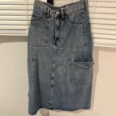 ZARA デニムタイトロングスカート