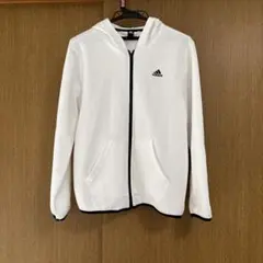 adidas フード付きパーカー ホワイト