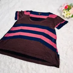 【希少XL】ルイヴィトン 透かしLVロゴ カシミヤ シルク 半袖 ニット 麻のサムネイル
