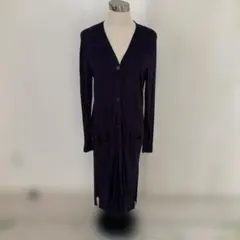 UNIQLOネイビー Vネック ロングカーディガンＳサイズ