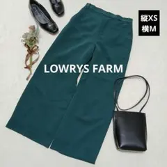 1272◎ローリーズファーム スラックスパンツ【縦XS/横M】グリーン オフィス