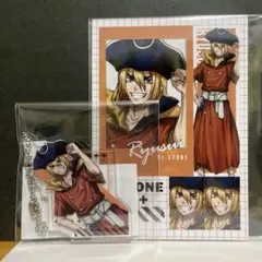 まるくじ　Dr.STONE アクリルキーホルダー　購入特典ブロマイド　七海龍水