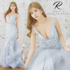 AngelR PREMIUM エンジェルアール マーメイドロングドレス サックス