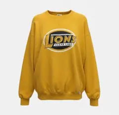 90s USA製 ラッセルアスレチック スウェット XL 黄色 カレッジロゴ