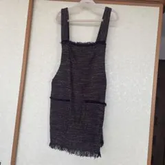 値下げ　ZARA ミニワンピース　ツィード素材チェック柄　可愛いです