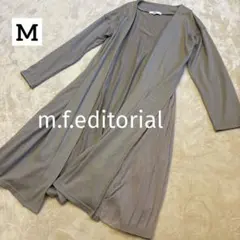 良品❣️ m.f.editorial プリーツロングカーディガン L ベージュ