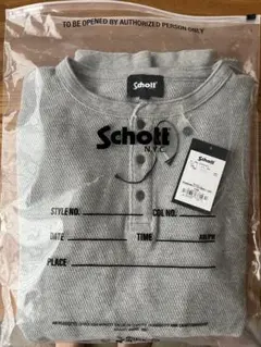 Schott ショット ハニカムワッフル ヘンリーネック 長袖Tシャツ メンズのサムネイル