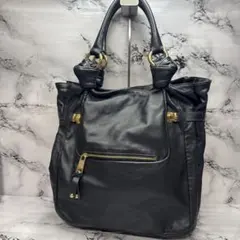 D720 Hammitt ボストンバッグ オールレザー 黒 スタッズ - メルカリ