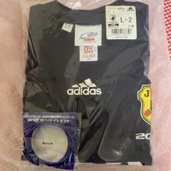 adidas 日本代表 Tシャツ Lサイズ 青　KIRINバンド付き