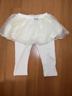 チュチュ付きホワイトレギンス
