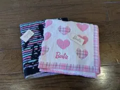 【新品未使用】Barbie タオルハンカチ 2枚セット（大きめ）