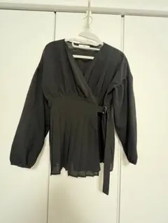 【美品】r・p・s 黒 ブラウス