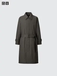Uniqlo U パデットステンカラーコート　オリーブ　M