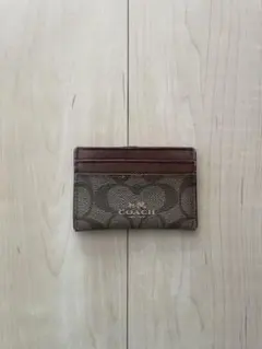 コーチ レザー カードケース ブラウン
