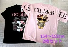 キティ　セシルマクビー　アベイル　黒　ピンク　半袖Tシャツ M　L　サングラス