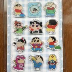 クレヨンしんちゃん　アクリルデコパーツ　12個　E