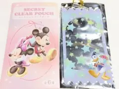 ディズニー　シークレットクリアポーチ　ドナルド