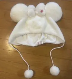 ミニーちゃんファンキャップ白ラメ