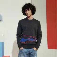 PS Paul Smith シャーク柄 クルーネック ニット セーター 鮫のサムネイル