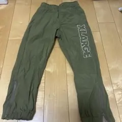 XLARGE オリーブ色 ストレートパンツ 120