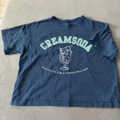 CREAMSODA プリント Tシャツ ネイビー 130cmのサムネイル