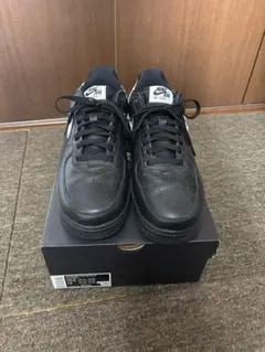 NIKE Air Force 1 ブラック/ホワイト　レトロ　QS