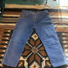 ラングラージーンズメンズワンポイントロゴコットン(フリース裏地付き)